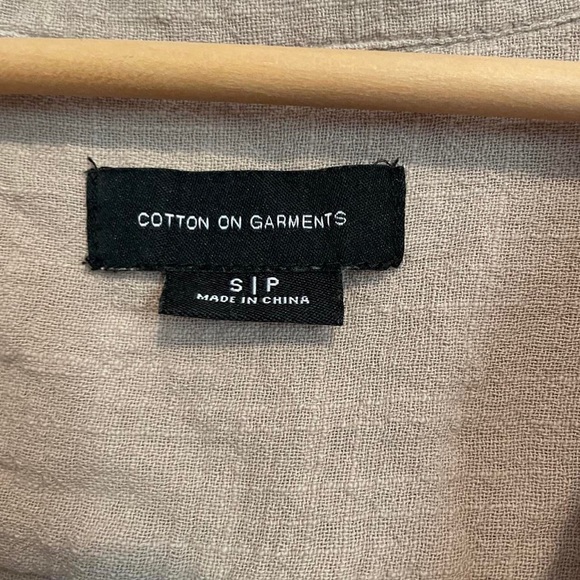 COTTON ON- Beige Linen Shirt - Picture 5 of 5